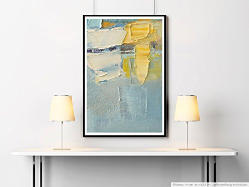 Sinus Art Kunst Leinwandbild - Abstraktes Pastell Bild- Fotodruck in gestochen scharfer Qualität