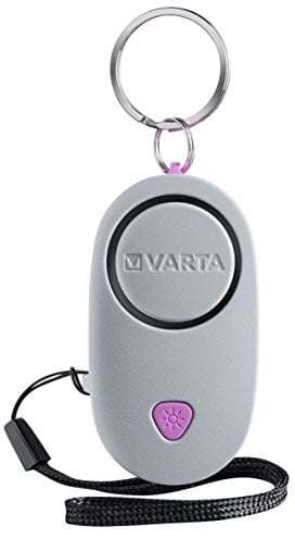 Varta Safety Alarm Light - Linterna con alarma, 0.1 W, plata, 6.6 x 3.6 x 2.1 cm, plata