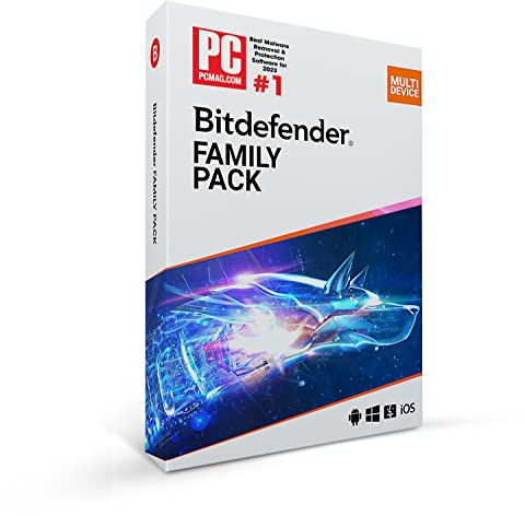 Bitdefender Family Pack 2024 - Total Security for 15 Geräte | 3 Jahre Abonnement | PC/Mac | Aktivierungscode per Post