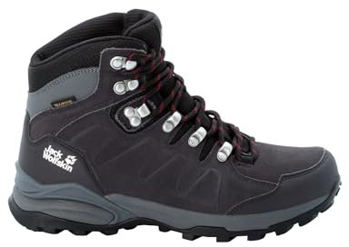 Jack Wolfskin Damen Refugio Texapore Mid W, Dark Steel / Purple, 37.5 EU