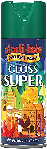 Plasti-Kote 3 x 400ml Super Gloss - Lawn Green