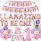 Lama First Birthday Dekoration, 1. Geburtstag Ganzes Lama Fun Party Supplies, Lama One Cake Topper, Cactus Happy Birthday Banner, Llamazing To Be One Folienballons für Mädchen Alpaka Geburtstag Dekor