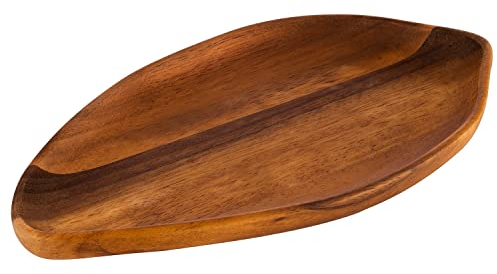 APS 791 Servierschale aus geöltem Akazienholz, 23,5 x 13 x 2 cm