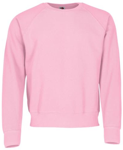 Fruit of the Loom Classic Raglan Sweat, Farbe:Rose + GRATIS MyShirt Stoffbeutel, Größe:M