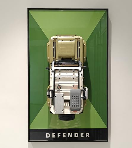 icuanuty - Pannello da parete per Lego 42110 Technic Land Rover Defender, quadro decorativo per adulti, per esporre modellini di auto, per gli amanti dei per Lego, dimensioni: 75x45 cm