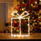 The Christmas Workshop 73549 Acrylic LED Box Light/Warm White Light Colour / 6 Hour Timer/Indoors & Outdoors Suitable/Hanging Hook / 23 x 16.5cm