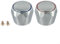 for FACULX 2Pcs/set Replacement Tap Handles, Hot & Cold Tap Top Head Cover, Chrome Plated for Replacing Worn-Out Taps for Bathroom Kitchen Taps