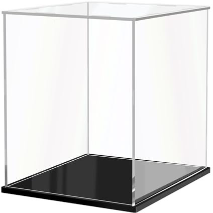 JUJOMAT Acryl Vitrine Schaukasten Transparente Vitrine Acryl für Action-Figuren Spielzeug Sammlerstücke 30*30*40cm