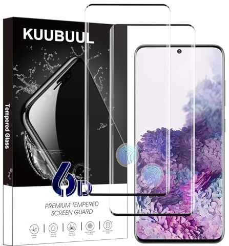 KUUBUUL Verre Trempé pour Samsung Galaxy S20, [2 Pièces][Empreinte Digitale Reconnaissable][Vitre Protecteur 9H Dureté][Sans Bulles][Anti-rayures] Film Protection Écran pour Samsung S20