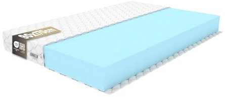REM-Sen Matratze 90x170cm Höhe 10 cm Härtegrad 4 (H4) aus elastischem Polyurethanschaum mit Komfortschaum und Dreilagige Membranhülle, Matratze für Kinder, Erwachsene Öko-Tex Zertifiziert