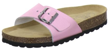 AFS-Schuhe 2112 Mules tendance pour femme, en cuir véritable de qualité supérieure, fabriquées en Allemagne, Laqué rose, 36 EU