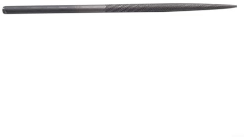 Lima neumática de 5 x 140 mm con dientes medianos para desbarbado y tallado de joyas (lima redonda)