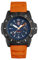 Luminox Navy SEAL XS.3603 Herrenuhr 45mm - Taucheruhr in Orange/Blau mit Datumsanzeige 200m wasserdicht Saphirglas