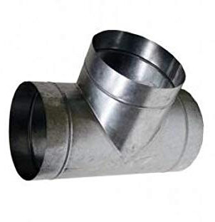 Weedness T-Stück 125 mm - Rohrlüfter Abluft Aktivkohlefilter Grow Lüfter Ablauftschlauch Adapter Klimaanlage Klimagerät Anschluss