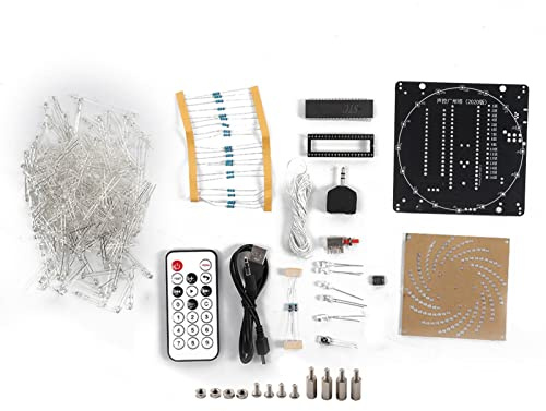Lazmin DIY 3D LED Nachtlicht Kit, Electronic Tower Bunte LED Display Kit mit Fernbedienung LED Light Cube DIY Set