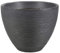 URBNLIVING Grey and Charcoal Ribbed Flower Pot Planters 40cm Outdoor and Indoor Garden Decorations (Charcoal)