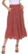 Parabler Damen Hohe Taille Röcke Retro Maxirock Polka Dot Rock Lang Herbst und Winter Elegant Faltenrock mit Tasche Rot-1 L