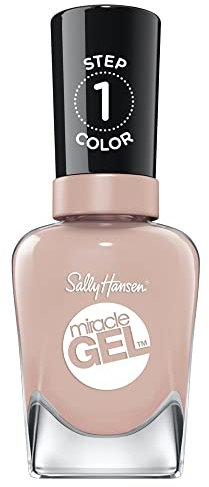 Sally Hansen Miracle Gel, Peaches & Dream, Gel-Like Nail Polish, NO UV Light Required, Chip-Resistant, Long Lasting - Up to 8 days, Easy to Use, Salon Quality Results, Vegan Formula, 14.7ml