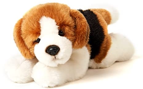 Uni-Toys - Beagle Welpe, liegend - 24 cm (Länge) - Plüsch-Hund, Haustier - Plüschtier, Kuscheltier