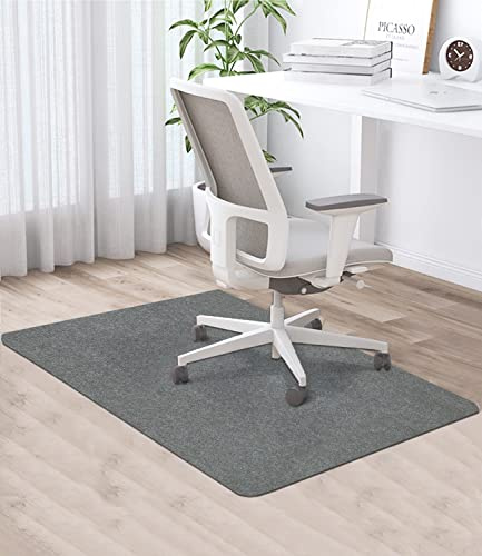 90 x 120 cm Protector Suelo Silla Ruedas, Antideslizante,Gris Oscuro