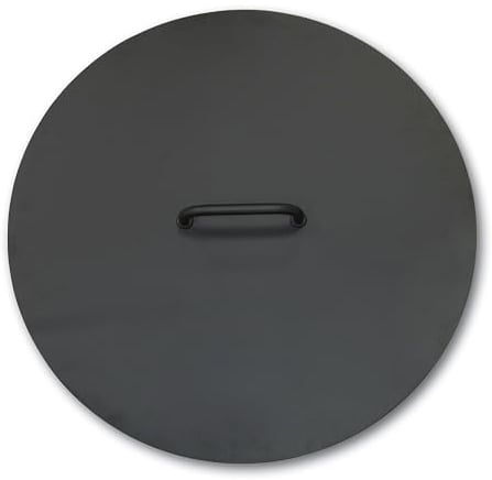 BonFeu BonBiza Brasero Exterieur Barbecue - Foyers extérieurs et (Noir, Couvercle Ø80)
