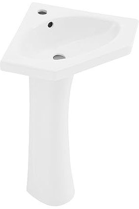 St.Tropez Corner Two-Piece Pedestal Sink