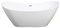 SPA Baignoire autoportante en acrylique, design unique, en forme de bateau, moderne, avec bonde, dimensions : 170L x 78l x 66H cm, blanche