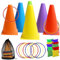 26 Stück Outdoor Spielzeug für Kinder Set, Cornhole Säckchen für Wurfspiel Set Ring Toss Spiel Set Sutdoorspiele Set, Garten Spielzeug Set Spiel Draußen
