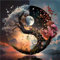 AIRDEA Yin-Yang-Baum Diamond Painting Erwachsene, DIY 5D Mond Diamant Painting Bilder, Bastelset Erwachsene Frauen als Haus Wanddeko 30x30 cm