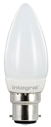 Integral 3.5w = 25w BC B22 Bayonet Cap LED Candle Lamp Energy Saving Light Bulb