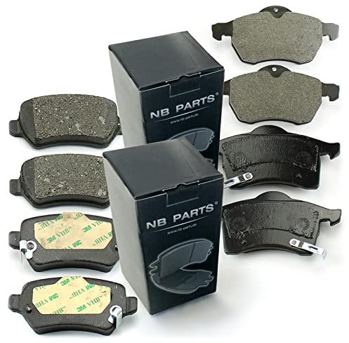 NB PARTS Bremsbeläge Bremsklötze vorne und hinten passend für Opel Astra G Zafira A F75