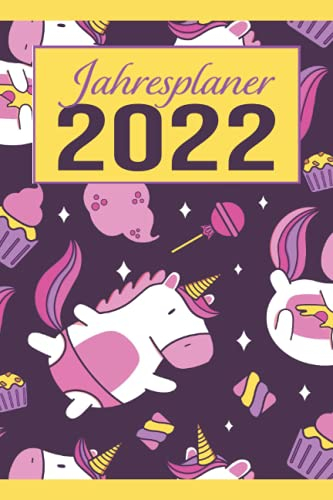 Jahresplaner 2022: Jahresplaner und Kalender für 2022 zum Planen und Organisieren von Terminen - Wochenplaner und Oranizer von Januar bis Dezember - Mit Jahresübersicht, Geburtstagsplan & Ferien
