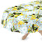 Tischdecke abwaschbar Wachstuch Wachstuchtischdecke Oval 140 x 180cm Schnittkante Zitronen Gartentischdecke Wachstuch