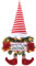 Aceshop Weihnachtsschmuck Hängend mit LED-Licht Weihnachtskranz Türkranz Weihnachten Kranz Weihnachtsmann Christmas Ornaments Kranz Deko für Türwand, Fenster, Weihnachtsbaum, Weihnachtskranz, 50x30CM