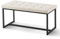 CLIPOP Gepolsterte Sitzbank Esszimmerbank 100 cm mit Samtbezug und Metallbeine Küchenbank Polsterbank im Moderner Stil für Esszimmer Flur Schlafzimmer Garderobe Küche (cremefarben)