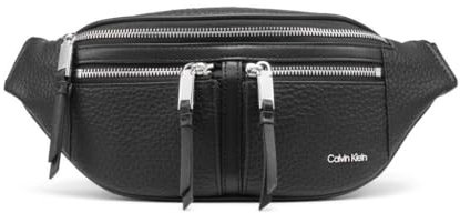 Calvin Klein Damen Organizational Belt Bag Marlow Organisationsgürteltasche, Schwarz/Silber