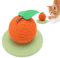 Poste Rascador para Gatos de Color Naranja, Lindo Rascador para Gatos con Cuerda de Sisal, Poste Rascador Vertical para Gatos y Gatitos de Interior, Bola Rascadora para Gatos,