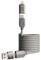 Mizi 240W Magnetic USB C Cable [AUTOMATIC COILED], 4-in-1 Multi Charging Cable (1.2M), USB A/C to C/L, Fast Charger for iPhone 16/15/14 Pro Max, MacBook, iPad, Samsung S24 & More - Grey