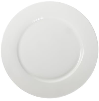 ZUICI CERAMICRAFT Classic White Dinner Plates, 23 cm, Set of 6,9 inches