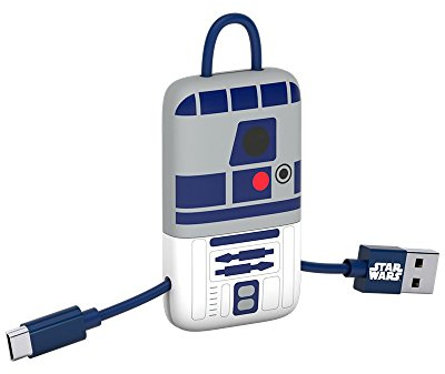 Tribe Star Wars Cavo Micro USB (22 cm) per Trasmissione Dati e Ricarica per Android, Samsung, HTC, Nokia, Sony e Altri - R2D2, CMR33707