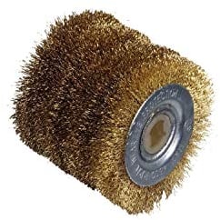 Fartools Brosse à fil laitonné 0,3mm Ø60mm - L 60mm pour décaper/dégriser