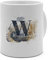 printplanet - Personalisierte Kaffee-Tasse mit Name - Design: Buchstaben Initialen kunstvoll - Namenstasse, Kaffeebecher