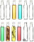 BigDean 12x Glasflaschen 250ml rund mit Schraubverschluss - Kleine Flaschen zum Befüllen - Made in Germany - Likörflaschen, Ölflaschen, Schnapsflaschen - ideal für Likör, Säfte, Sirup