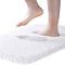 ROLIZOE Extrem Dicker Badematte rutschfest Badteppich Hochsaugfähige Badezimmerteppich Superweicher Badeteppich Mikrofaser Badvorleger Maschinenwaschbar 60 x 90cm,Weiß