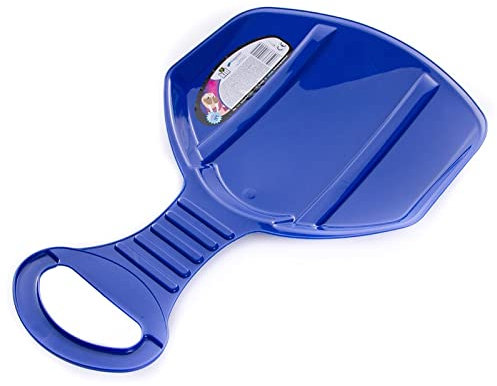R.G. Schneerutscher Poporutscher mit Griff Schneeflitzer Rutschblatt Schlitten Rutschteller (3X Blau)