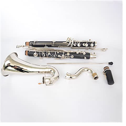 Klarinettensatz Versilberte Tasten, Bassklarinette, B-Klarinette, Hochwertiges Bakelit-Instrument Mit Koffer Professionelle Klarinette