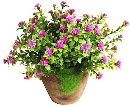 RORPOIR Plante Artificielle Bonsai Décoratif Plastique pour Décoration Intérieure et Extérieure Fausse Fleur Idéale pour Maison et Bureau