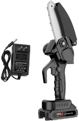 Tronçonneuse Électrique Sans Fil – Tronçonneuse Portative Rechargeable | Tronçonneuse Portative Efficace Pour Taille D'arbre, Petite Tronçonneuse Portative À Vitesse De 20 000 Tr/min Pour Le Camping