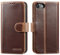 LENSUN Lederhülle für iPhone SE2020/SE 2022 5G, iPhone 7/iPhone 8 Handyhülle [Echtes Leder][Standfunktion][Kartenfach] Handytasche Echtleder Hülle - Hunter Braun