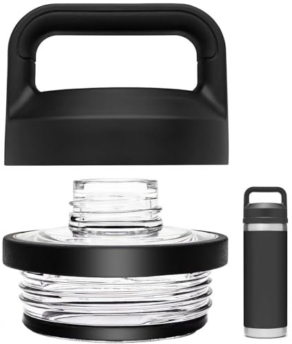 Replacement for YETI Rambler Bottle Chug Cap Lid, Screw Top Lid Replacement Fits for 18/26/ 36/64 oz Yeti Rambler, Chug CapLid Replacement for Yeti Rambler Models